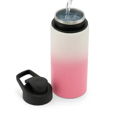 Squeeze de Alumínio Mágico Fosco Rosa Tampa Pressão - 600ml personalizado