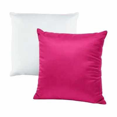Almofada com Enchimento 30x30cm - Branca / Pink personalizado