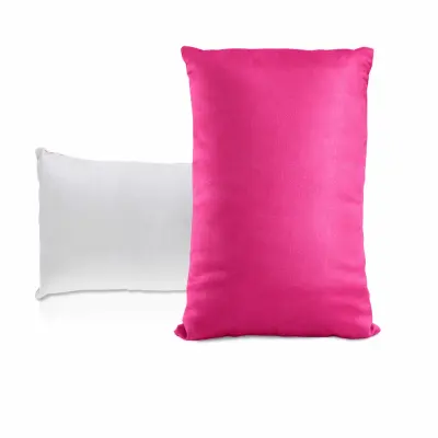 Almofada com Enchimento 20x30cm - Branca / Pink personalizado