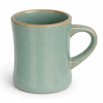 Caneca de Cerâmica Rústica Elemental Verde - 360ml personalizado