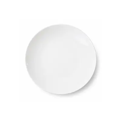 Prato de Porcelana Branco 25 cm personalizado