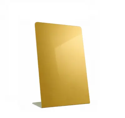 Porta Retrato de Metal Dourado 10x15cm Vertical personalizado