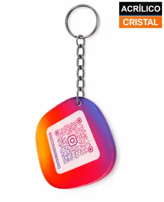 Chaveiro Acrílico Cristal 5mm - Ícone 5x5cm personalizado