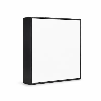 Porta-retrato de Alumínio Preto - 20x20cm personalizado