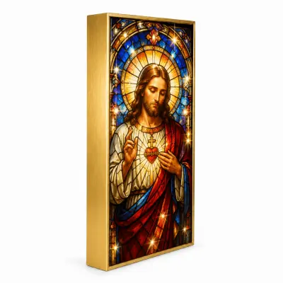 Porta-retrato de Alumínio Dourado - 20x35cm personalizado