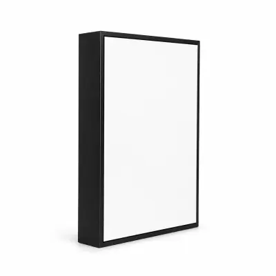 Porta-retrato de Alumínio Dupla Face Preto - 15x20cm personalizado