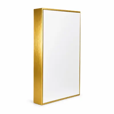 Porta-retrato de Alumínio Dupla Face Dourado - 15x25cm personalizado