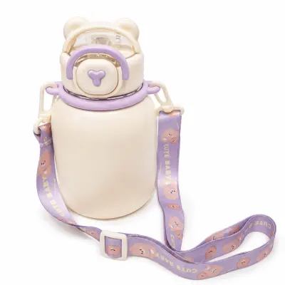 Garrafa Térmica Infantil Baby Bear Branca Fosca - 550ml personalizado