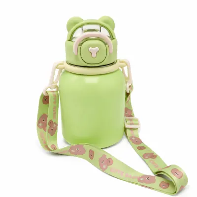 Garrafa Térmica Infantil Baby Bear Verde Fosca - 550ml personalizado