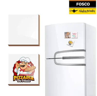 Azulejo de Cerâmica Fosco com Imã 4,7 x 4,7cm personalizado