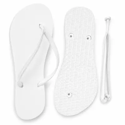 Chinelo Branco - Adulto personalizado