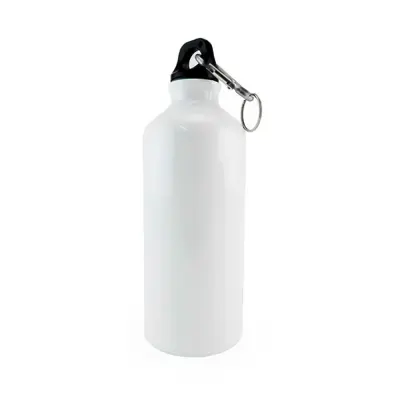 Squeeze de Alumínio Branco com Mosquetão - 600ml personalizado