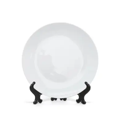 Prato de Porcelana Branco 20 cm personalizado