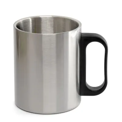 Caneca de Aço Inox com Alça Plástica - 300ml personalizado