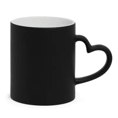 Caneca Mágica Love Preta Fosca - 325ml personalizado