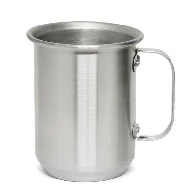 Caneca de Alumínio Prata Brilho com Parede Reforçada - 600ml personalizado
