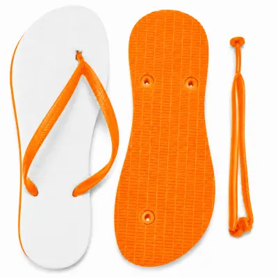 Chinelo Infantil Laranja personalizado
