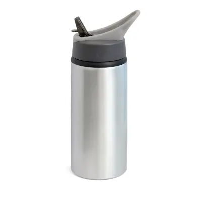 Squeeze de Alumínio Prata Bico e Alça - 600ml personalizado