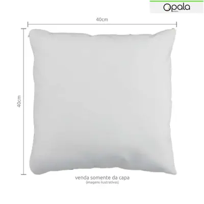 Capa de Almofada Zíper Invisível 40x40cm personalizado
