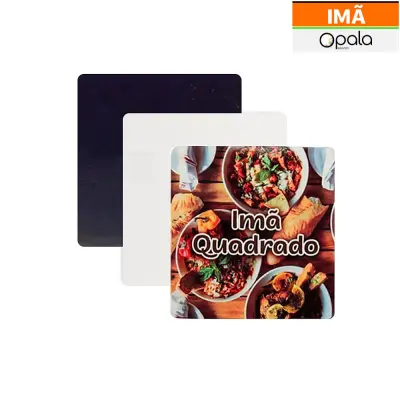 Plaquinha de Imã Quadrado 9x9cm - 10 Unidades personalizado