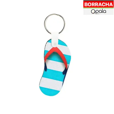 Chaveiro de Borracha Chinelo - 10 Unidades personalizado