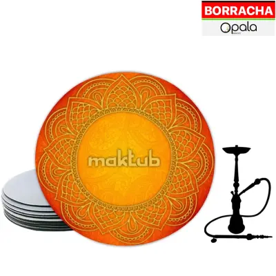 Tapete de Narguile de Borracha Redondo com 28cm de Diâmetro - 1 Unidade - Opala Brindes personalizado