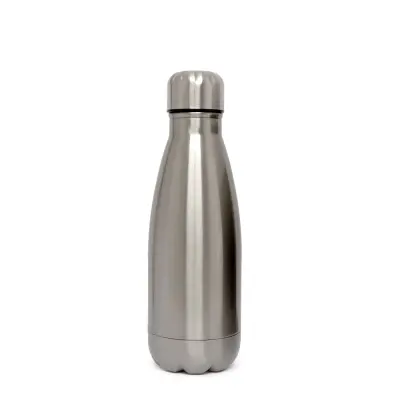 Garrafa Térmica em Aço Inox Prata com Parede Dupla - 350ml personalizado