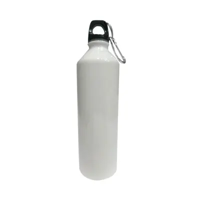 Squeeze de Alumínio Branco Mosquetão - 750ml personalizado