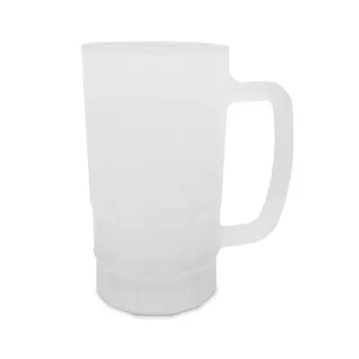 Caneca de Chopp com Base Trabalhada em Vidro Jateado - 550ml personalizado