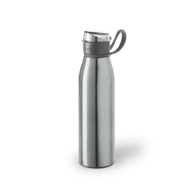 Squeeze de Alumínio Prata com Tampa e Alça - 650ml personalizado