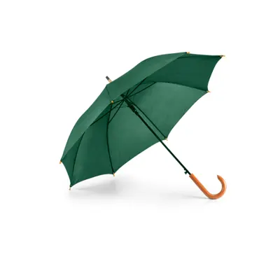 Guarda-Chuva Cabo Curvo em Madeira na Cor Verde Escuro - Tamanho 1,04mts personalizado