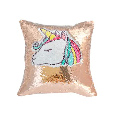 Capa de Almofada de Lantejoulas Bronze e Branca - 40x40cm personalizado