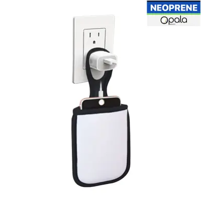 Porta Carregador de Celular de Neoprene ( Frente e Verso ) - 1 Unidade personalizado