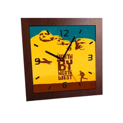 Moldura para Relógio de Azulejo 20x20cm - Marrom personalizado