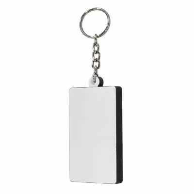 Chaveiro Retangular de MDF com Tecido Brilho de 6mm - 3,5x7cm personalizado
