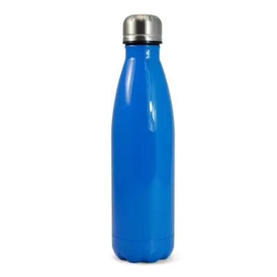 Garrafa Térmica em Aço Inox Azul com Parede Dupla - 500ml personalizado