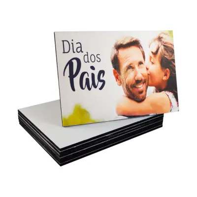 Placa de MDF com Tecido Fosco de 6mm - 19x28CM personalizado