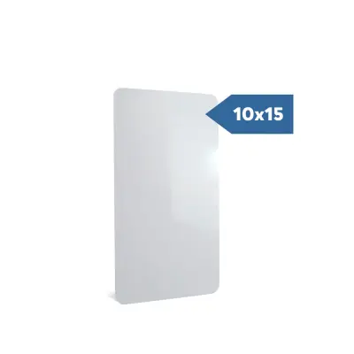 Chapa de Metal Branco 10x15cm personalizado