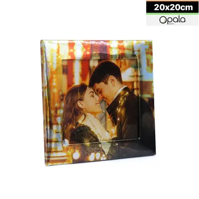 Moldura Cartonada para Azulejo 20x20cm Prateada - Opala Brindes personalizado