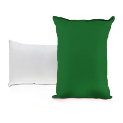 Almofada com Enchimento 20x30cm - Branca / Verde personalizado