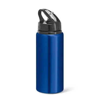 Squeeze de Alumínio Azul Tampa Bico 650ml personalizado