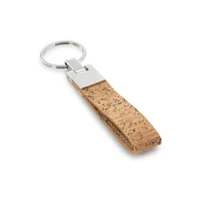Chaveiro de Cortiça Modelo Fita com Metal - 2x10cm personalizado