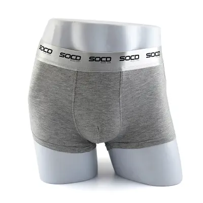 Cueca Boxer com Elástico - Cinza (Apenas o elástico é ) personalizado