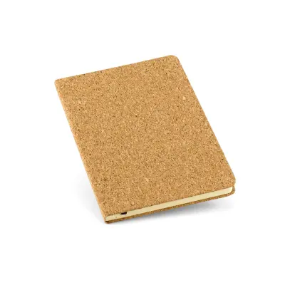 Caderno Capa Dura de Cortiça com 80 Folhas não Pautadas - 12,5x18cm personalizado