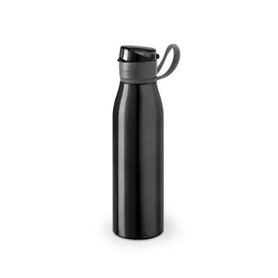 Squeeze de Alumínio Preto com Tampa e Alça para Adesivo ou - 650ml personalizado
