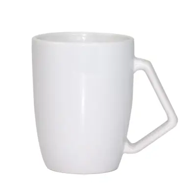 Caneca Branca com Alça Triangulo - 325ml personalizado