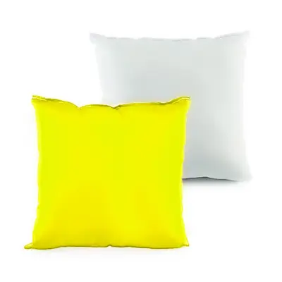 Almofada com Enchimento 30x30cm - Branca / Amarelo Claro personalizado