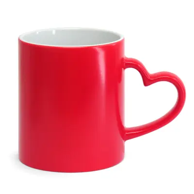 Caneca Mágica Love Vermelha Semi-Brilho personalizado