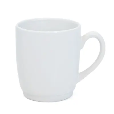Caneca Semi Cônica Branca para uso de Tampa e Base de Silicone Coloridos - 300ml personalizado