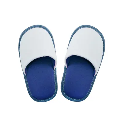 Pantufa Azul / Branco - Infantil personalizado